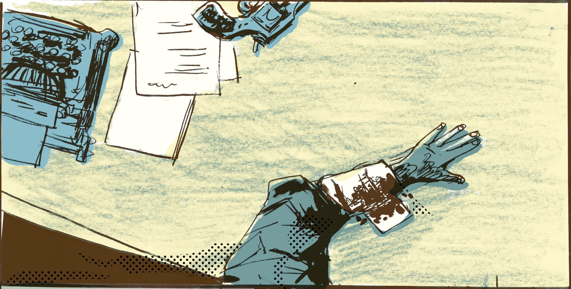 The Typist with the Webley